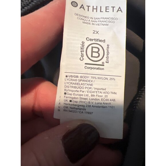 Athleta Transcend Skirt 2X Nylon/Spandex Brown/Grey - Picture 4 of 7